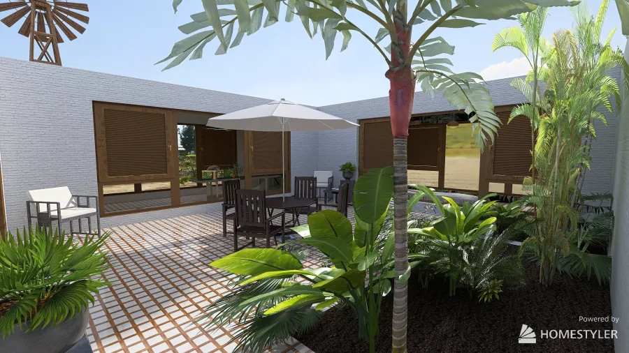courtyard 3d design renderings
