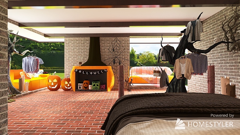 camera da halloween 3d design renderings