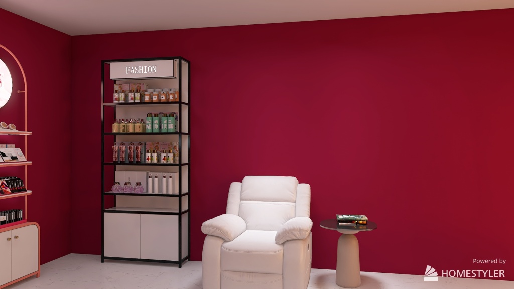 Salon de beauté 3d design renderings