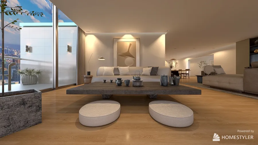 jeon's apartment 3d design renderings