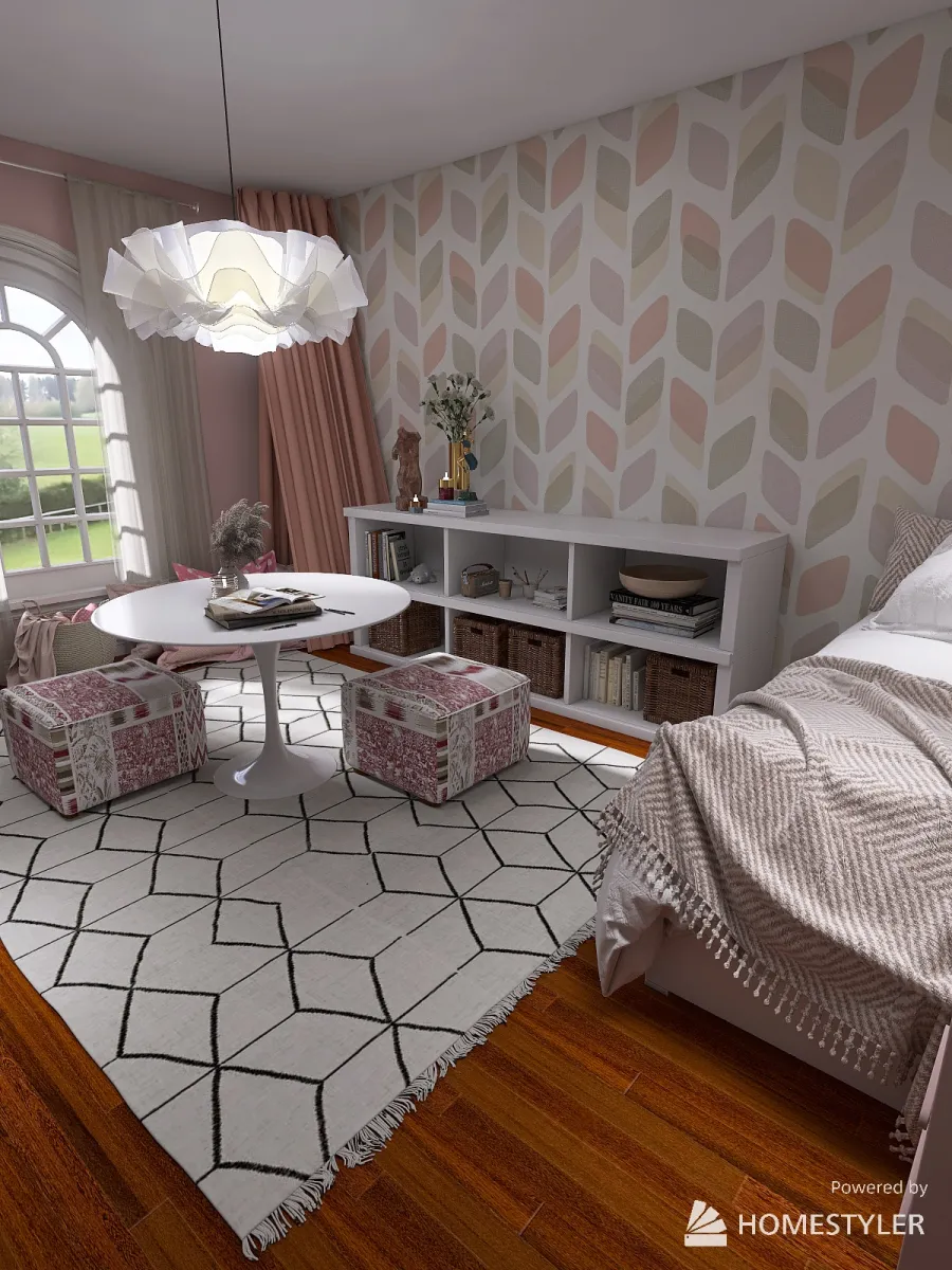 Client girls room upgrades 3d design renderings