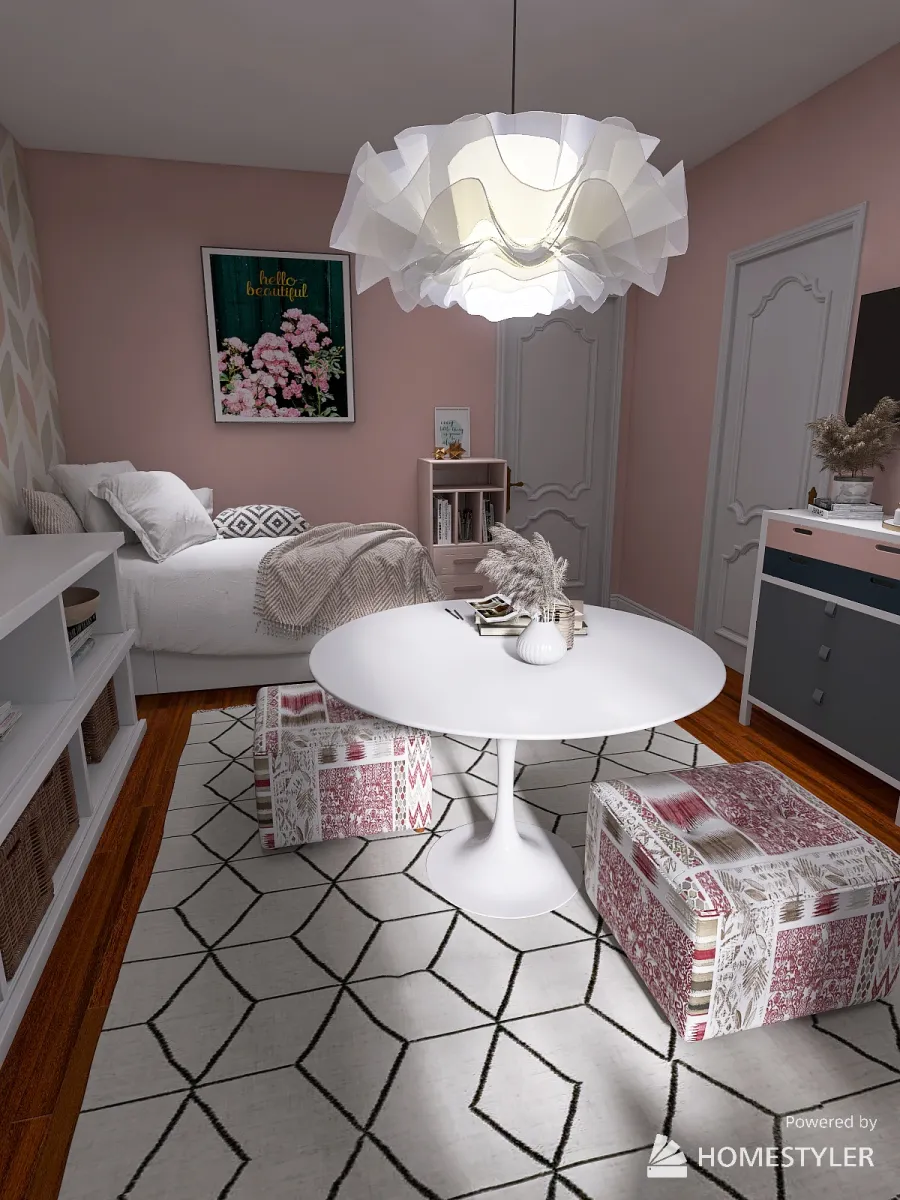 Client girls room upgrades 3d design renderings