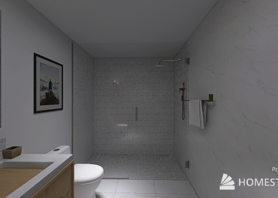 Copy of Leslie/Matt primary bathroom Design Rendering