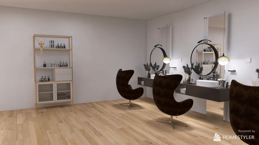 Beauty Salon 3d design renderings