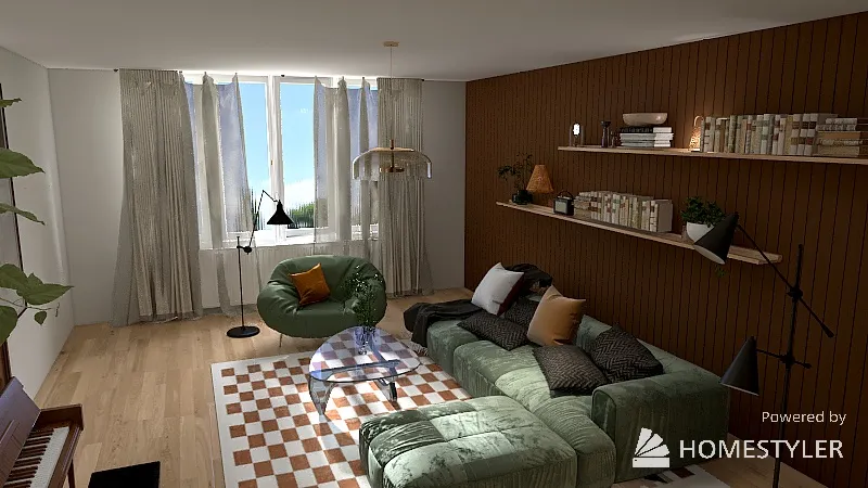 pokoj goscinny 3d design renderings