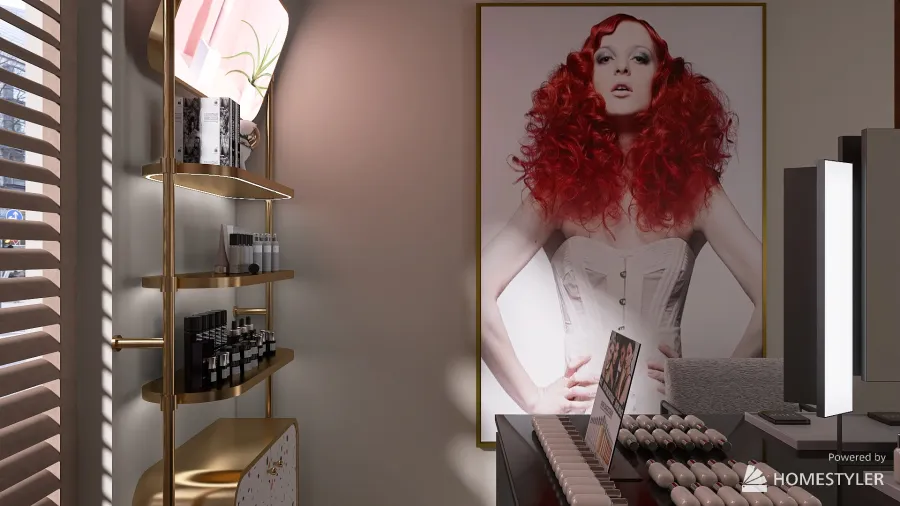 Hair & Beauty Studio 3d design renderings