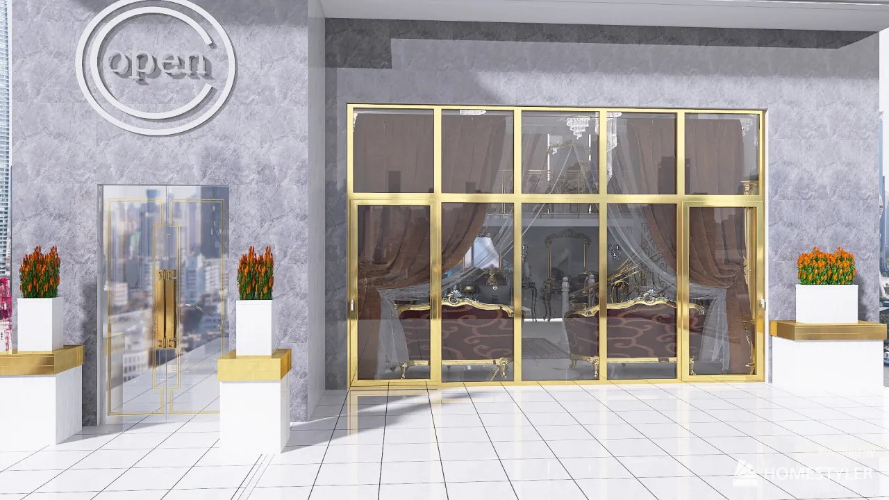 salone luxury beauty 3d design renderings