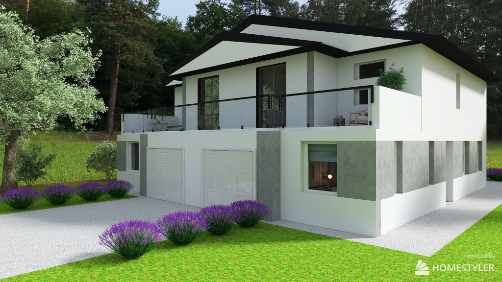 Saláta 2 lakásos 3d design renderings