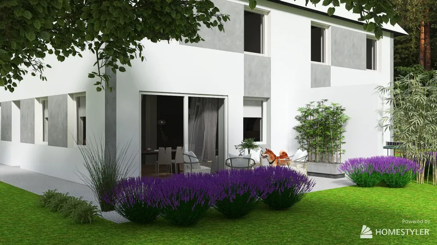 Saláta 2 lakásos 3d design renderings