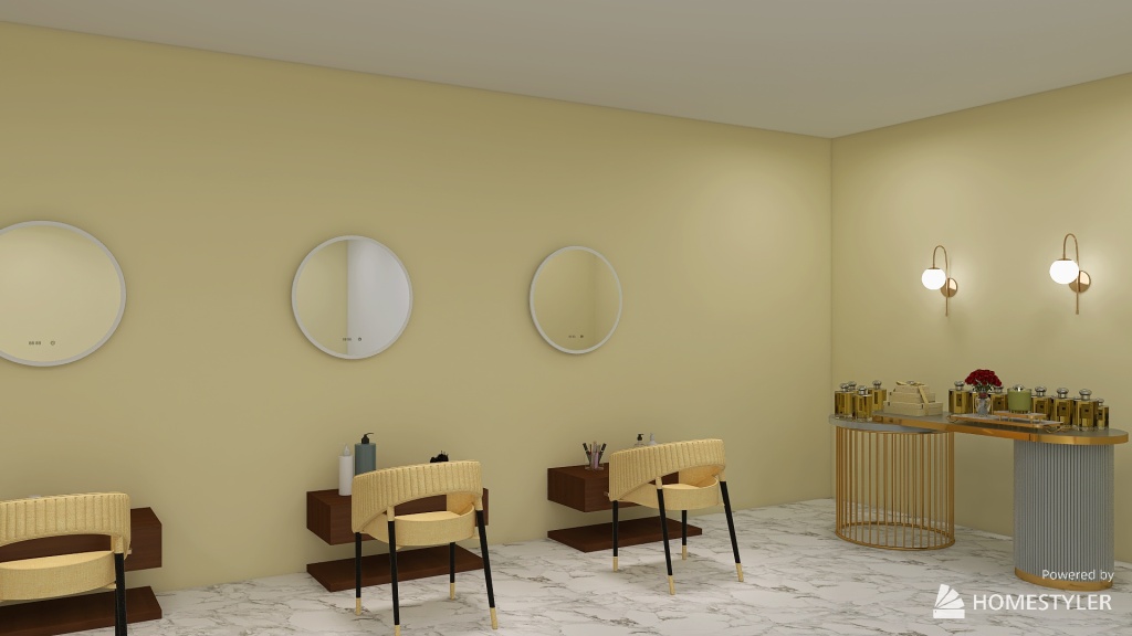 Salon Room 3d design renderings