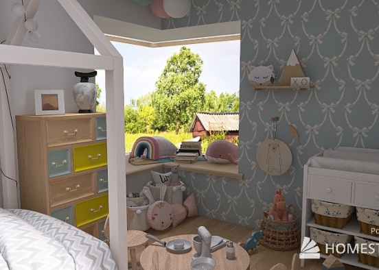 Infants Bedroom Design Rendering