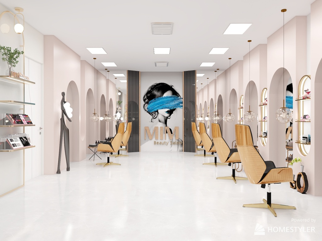 MIM Beauty Salon 3d design renderings