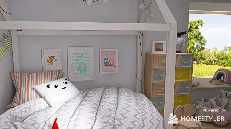 Infants Bedroom 3d design renderings
