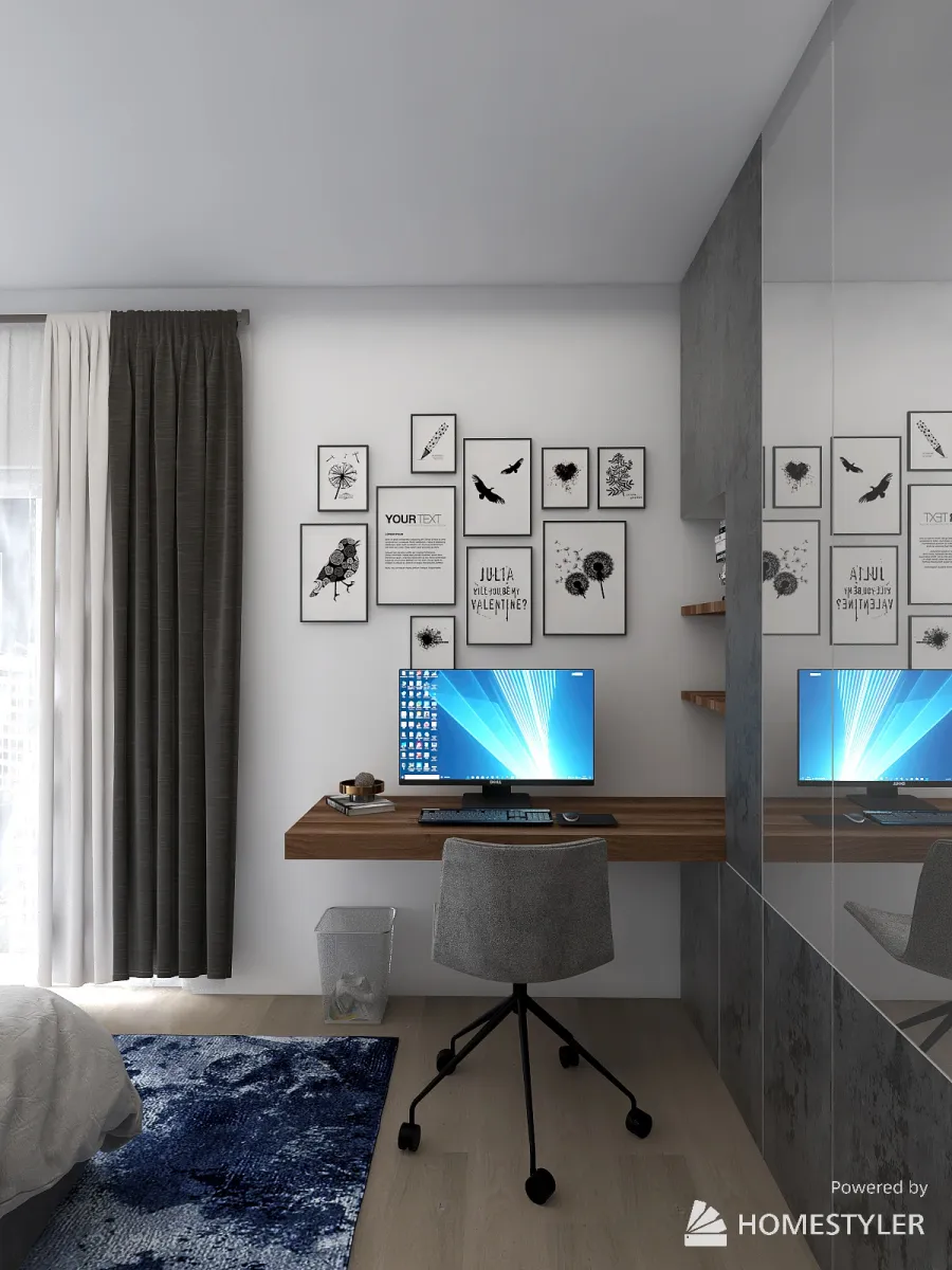 apartament 3d design renderings