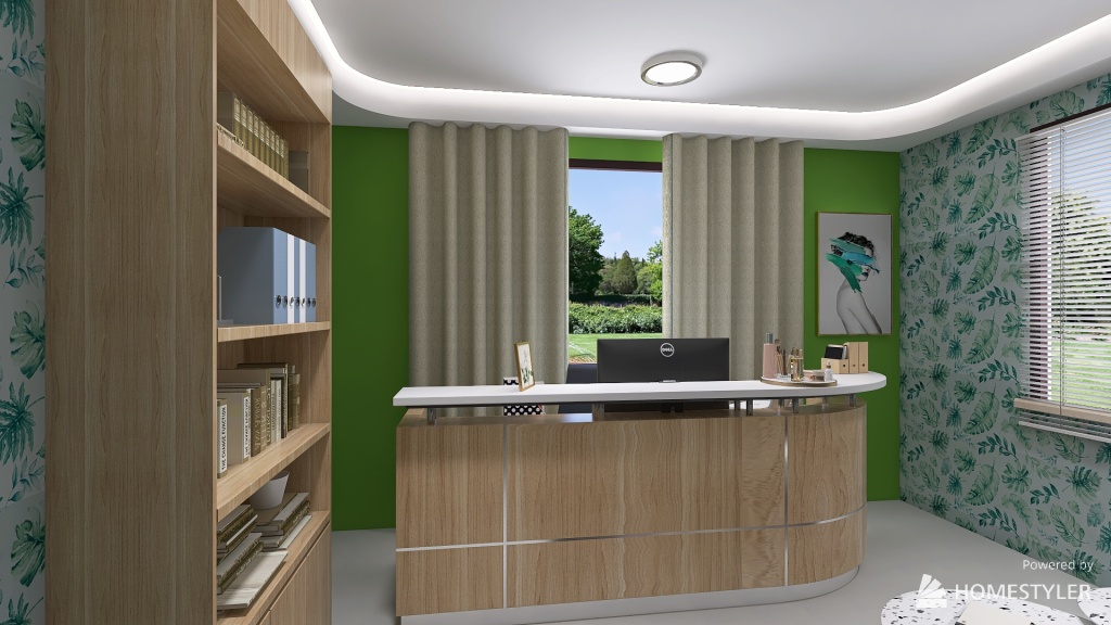 salão e loja de cosméticos 3d design renderings