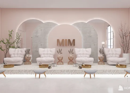 MIM Beauty Salon Design Rendering