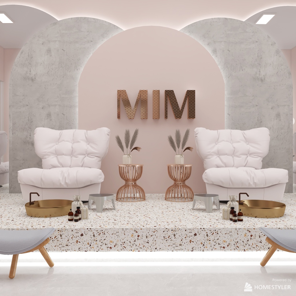 MIM Beauty Salon 3d design renderings