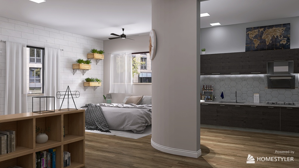 College Apartment 3d design renderings