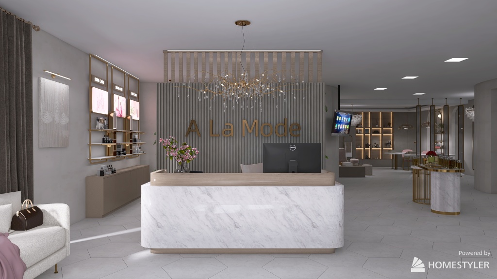 A La Mode- Beauty Salon 3d design renderings