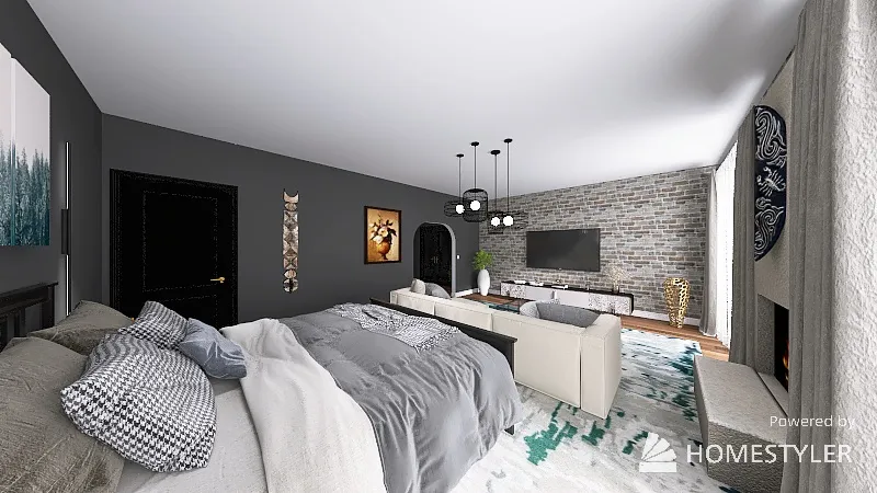 Small apartment. 3d design renderings