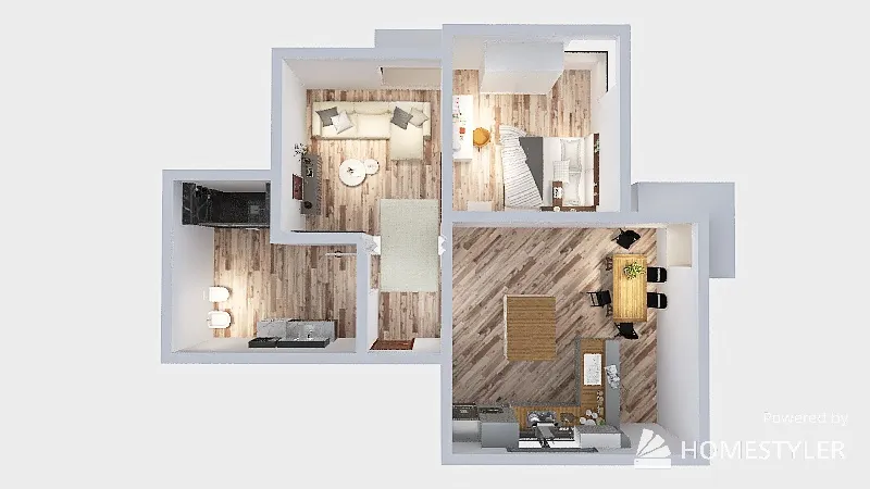 casa pequena para 1 3d design renderings