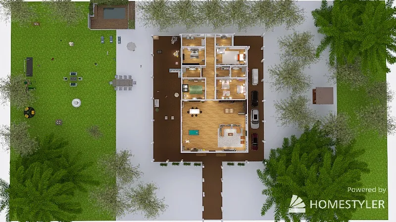 casa de campo 3d design renderings