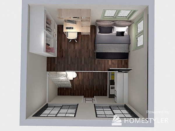 casa 48m² 3d design renderings