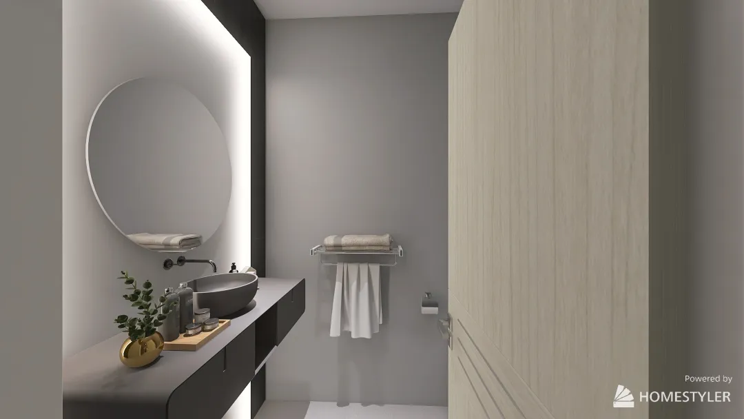 Update Revisi Rumah Mas Nanang - Rombak Ruang Kerja 3d design renderings
