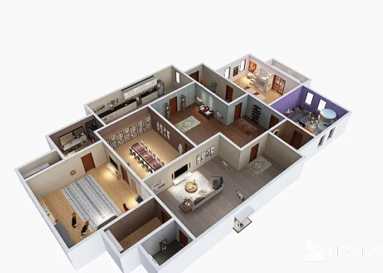 Room 3 - first house Design Rendering
