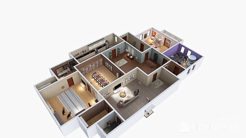 Room 3 - first house 3d design renderings