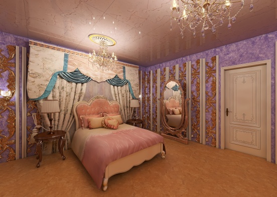 Princess's Bedroom Overload Design Rendering