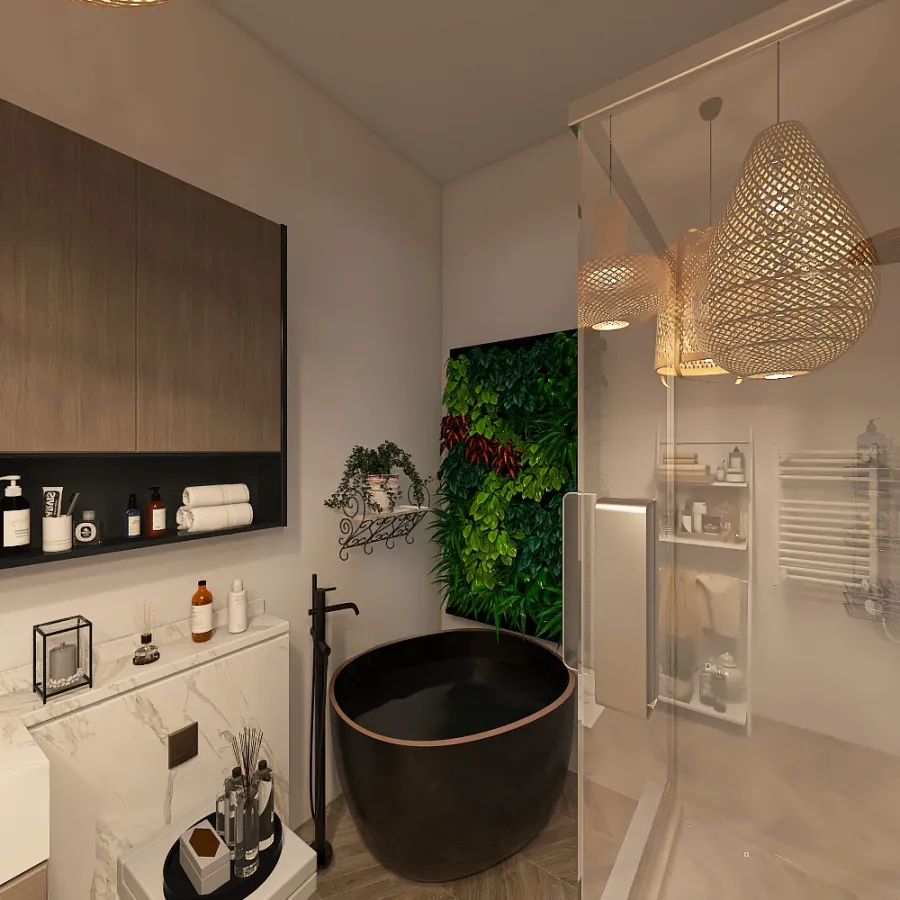 Jack and Jill Bathroom 3d design renderings