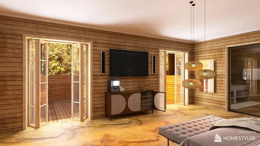 Hotel Otoño 3d design renderings