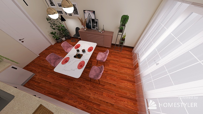 kitchen and dining room 3d design picture 17.19