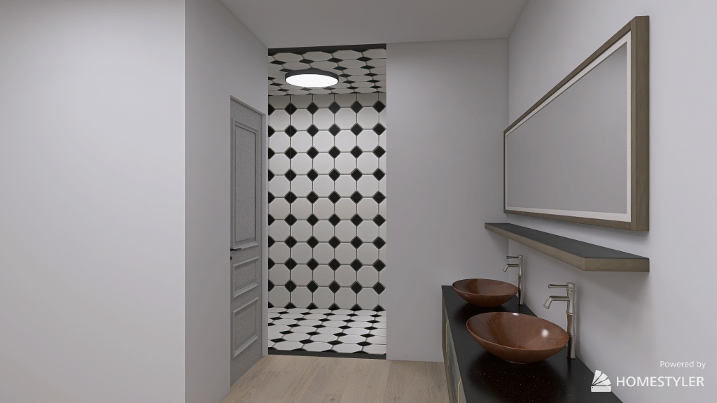 Master Bath/Closet 3d design renderings