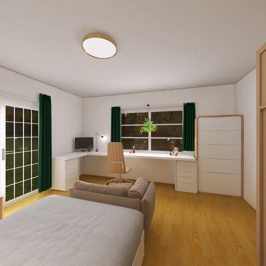 Bedroom Mia 3d design renderings