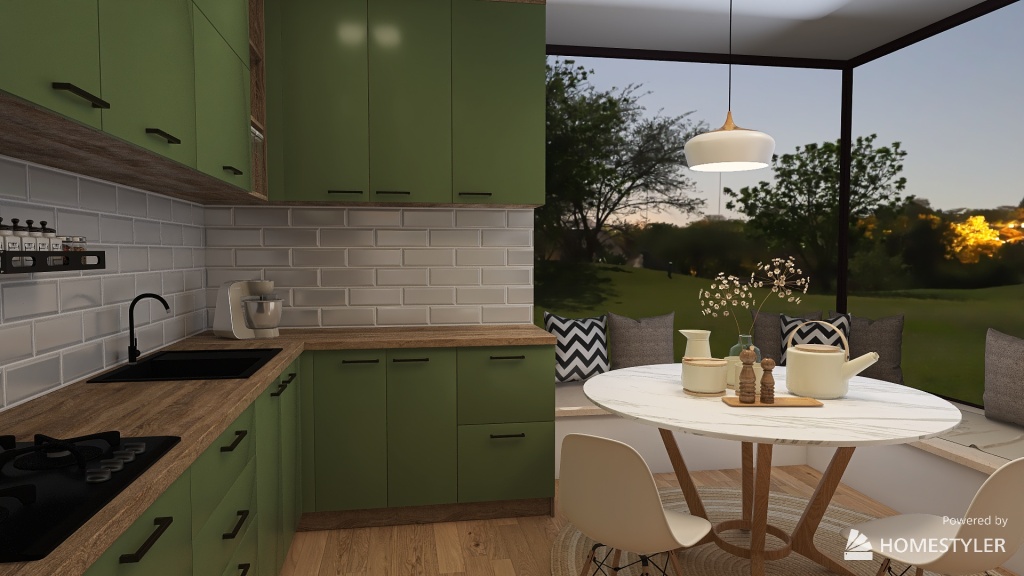 Skandy kitchen 3d design renderings