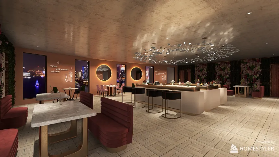 Restaurant/Bar 3d design renderings