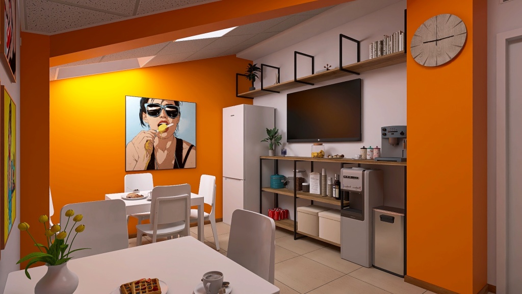 Офис на Лиговском 3d design renderings