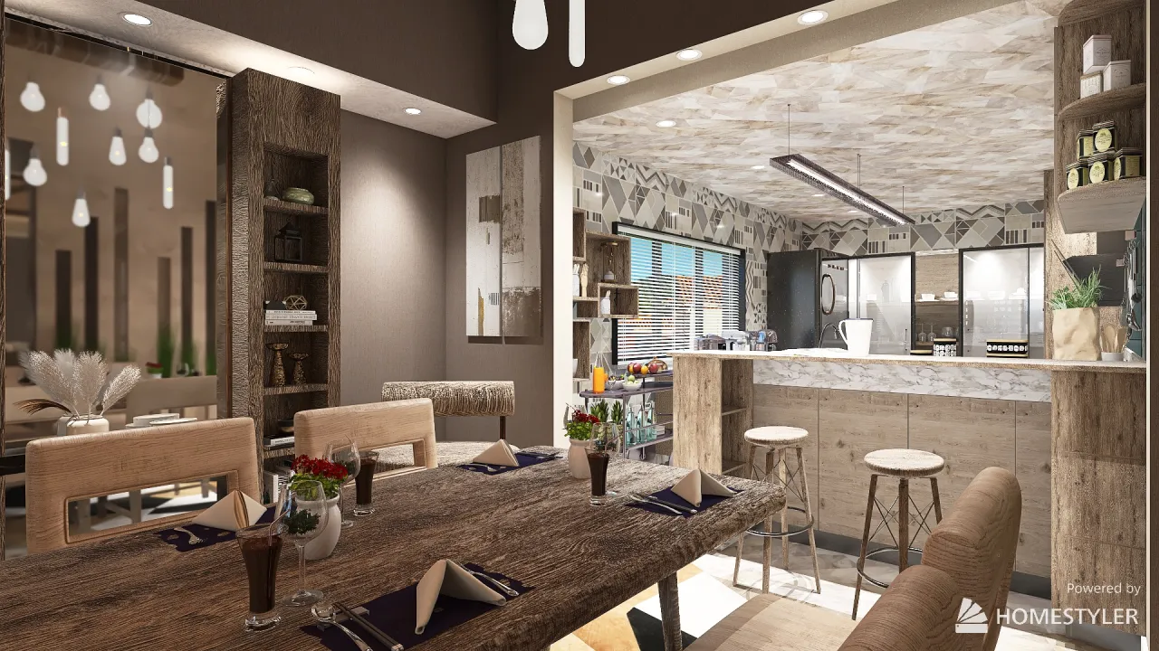 DiningRoom 3d design renderings