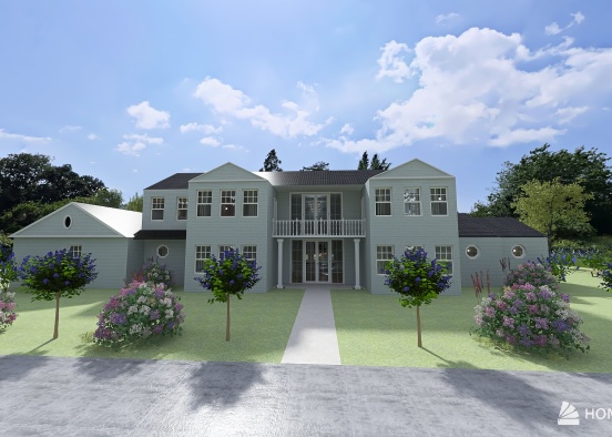 Lilac Garden House Design Rendering