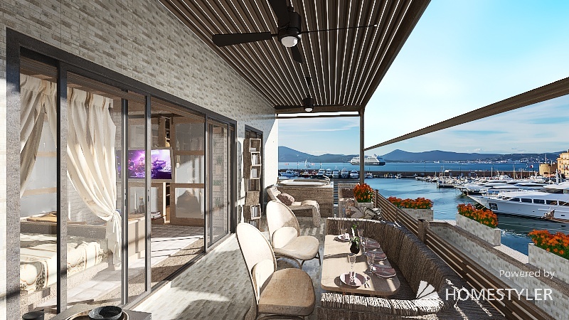 7 Modern Beach House 3d design renderings
