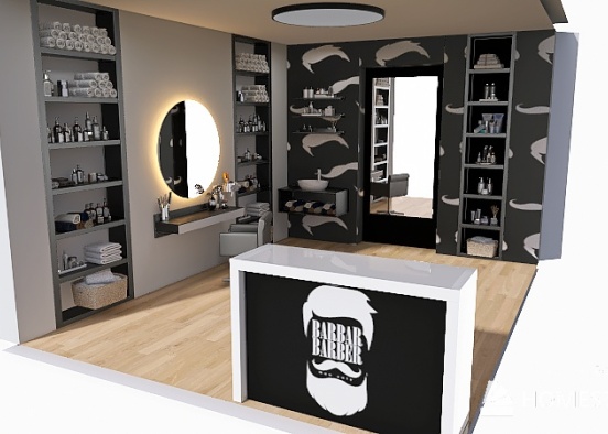 Barbar Barber Shop Design Rendering