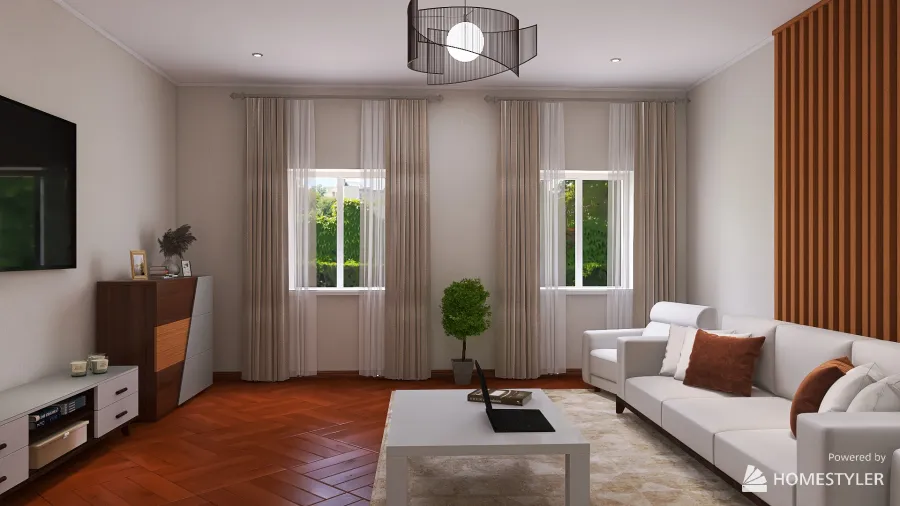 Hall-living room 3d design renderings