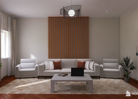 Hall-living room Design Rendering