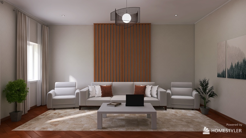Hall-living room 3d design renderings