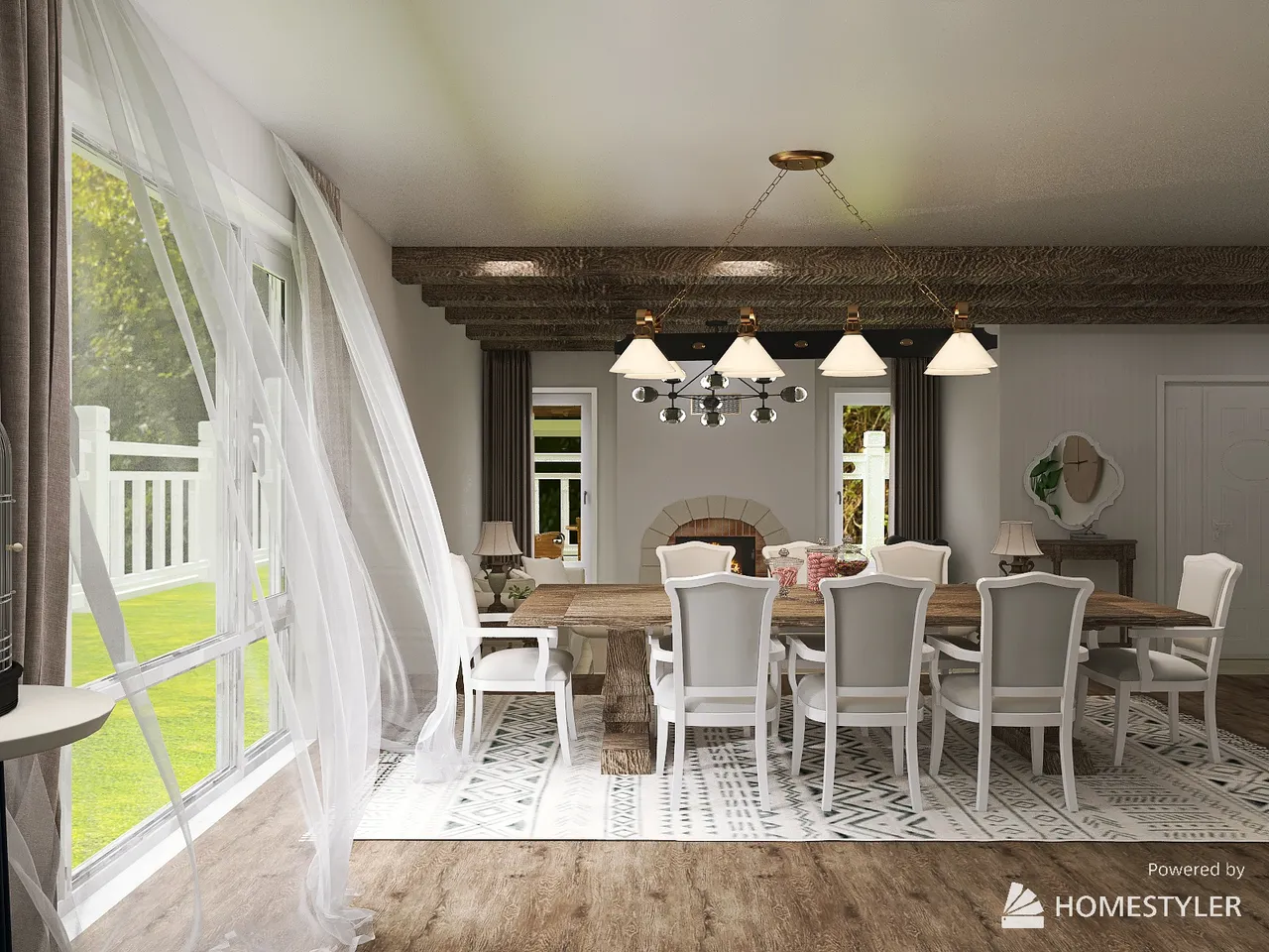 LivingDiningRoom 3d design renderings