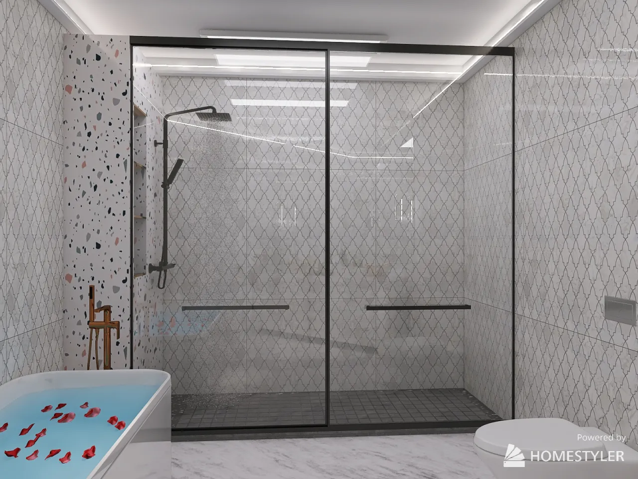 Bathroom 3d design renderings