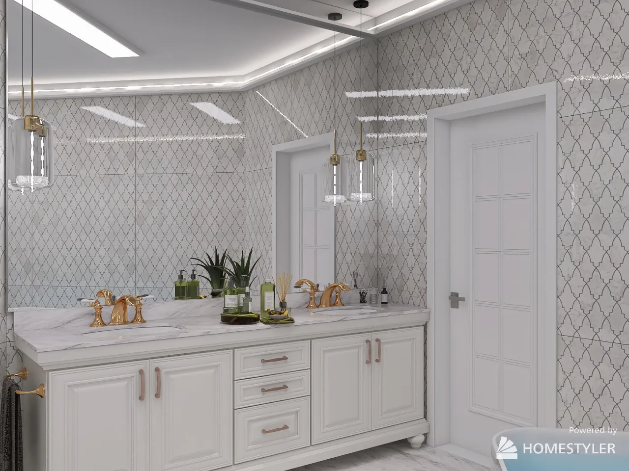 Bathroom 3d design renderings