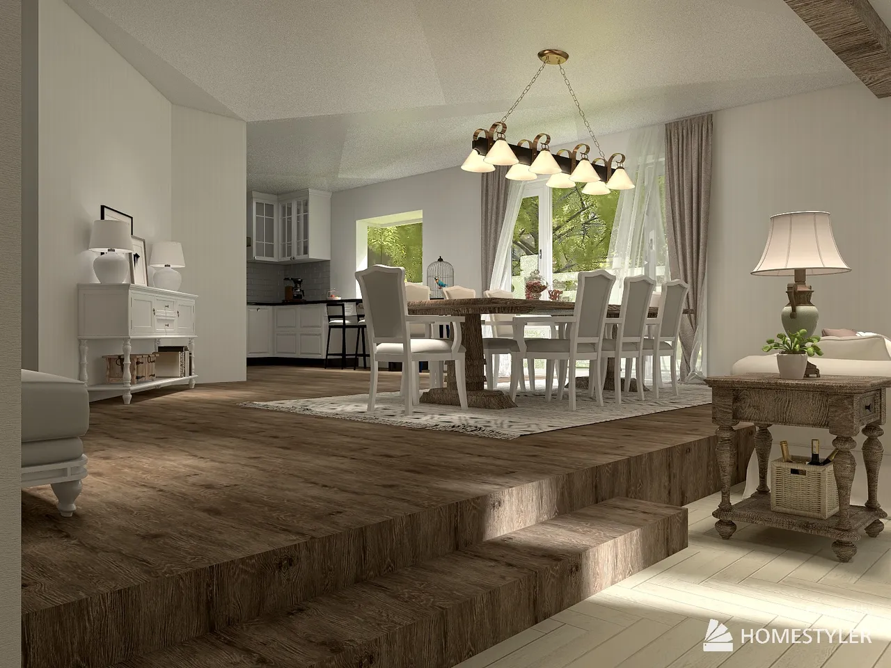 LivingDiningRoom 3d design renderings